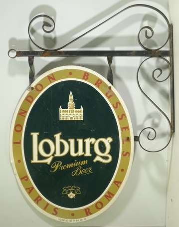 LOBURG Premium Beer : Enseigne constituée d'une 