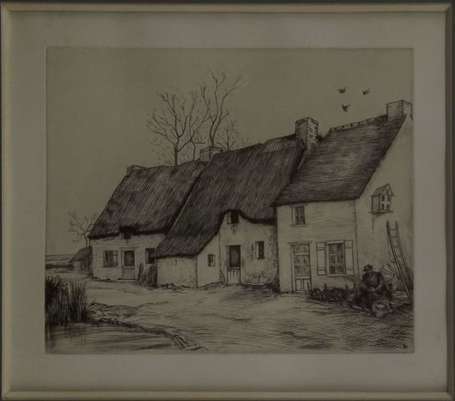 LABOUREUR Jean Emile 1877-1944 Maisons en Brière  