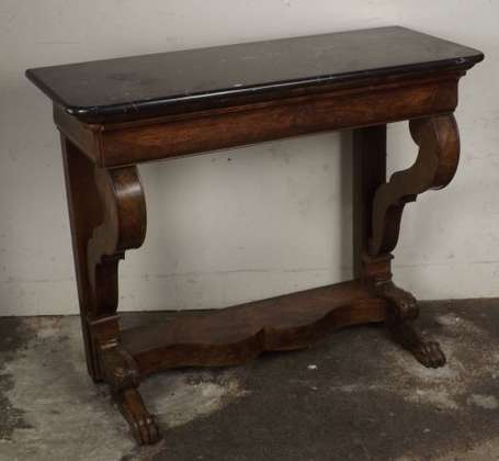 Console d'applique en noyer et placage de noyer, 