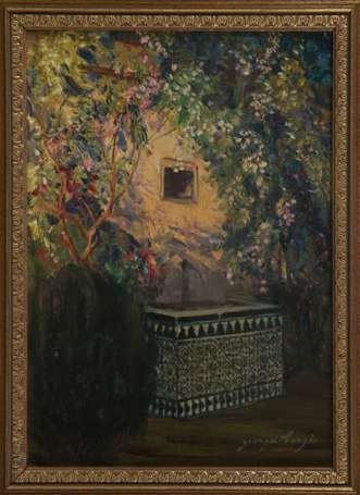 Georges-Berges 1870-1934 Fontaine dans un riad 