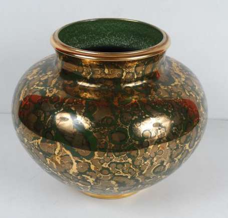 Sèvres Paul Millet Vase sphérique en faïence fine 