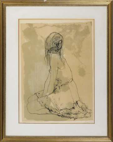 Jansem Jean (1920-2013) Danseuse. Lithographie, 