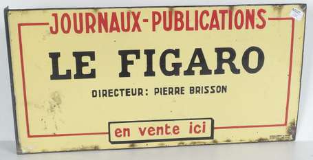 LE FIGARO Journaux - Publication : Plaque émaillée