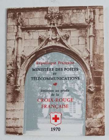 Carnet Croix Rouge 1970 inscription en 27mm au 