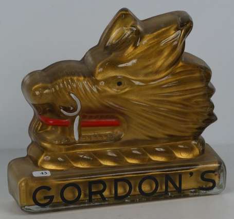 GORDON'S GIN : Figurine en verre moulé, 