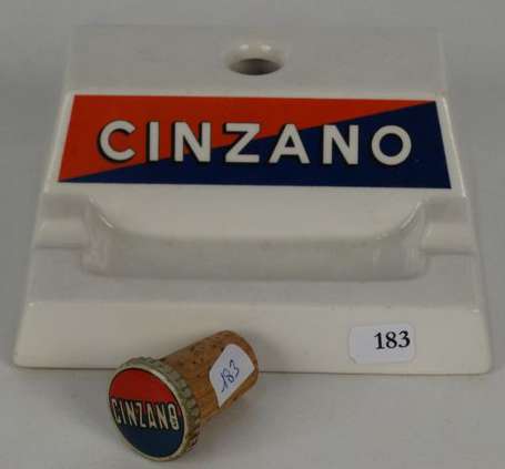 CINZANO : Encrier estampillé 