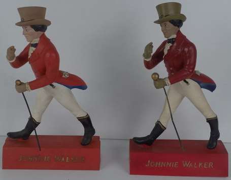 JOHNNIE WALKER Scotch Whisky : 2 Figurines en 
