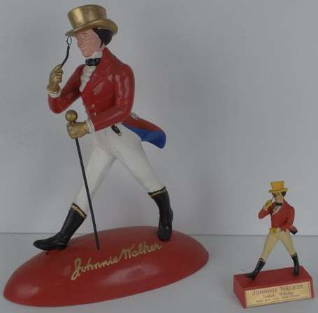 JOHNNIE WALKER Scotch Whisky : 2 Figurines en 