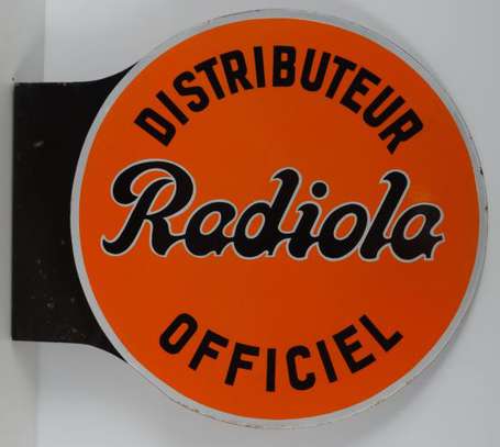 RADIOLA Distributeur Officiel : Plaque émaillée 