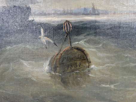 OVENDEN Francis W. (actif 1834-1843) Marine. Huile