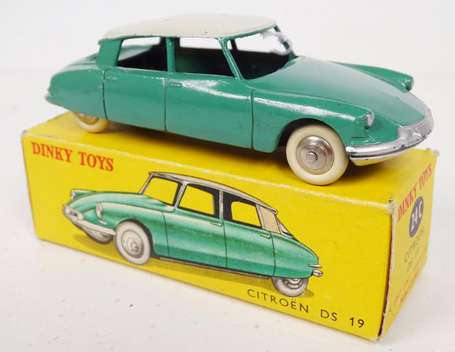 Dinky toys - Citroën ds  19 verte toit blanc , 