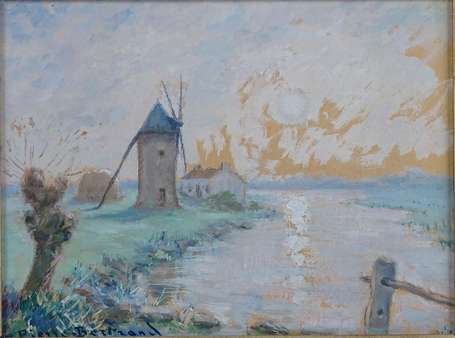 BERTRAND Pierre (1884-1975) - Paysage au Moulin, 