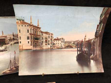 Venise - italie - 6 belles Photos XIXème réhausée 