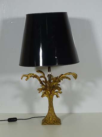 MAISON CHARLES - Lampe de table en bronze doré à 