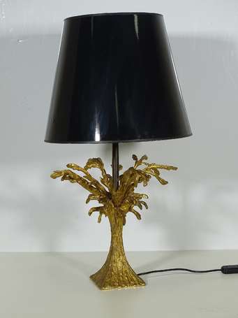 MAISON CHARLES - Lampe de table en bronze doré à 
