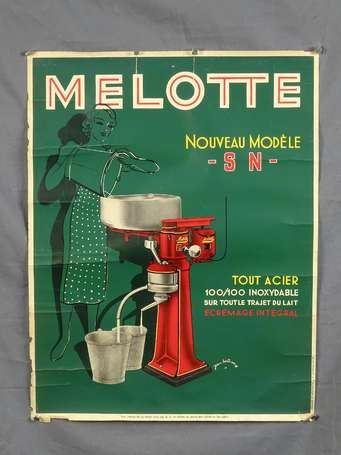 MELOTTE « Écrémeuse Nouveau Modèle S.N » : Affiche