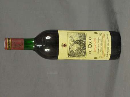 1 Bt  El Coto, Rioja 1986 Niveau 7,3 cm du goulot