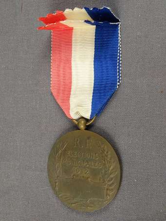 civ - Médaille de l'élection municipale 1912