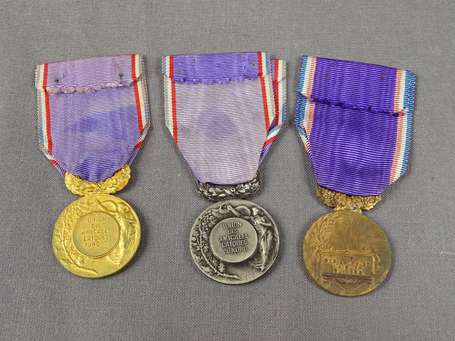 civ - 3 médailles amicales laïques du NORD 