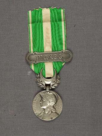 Mil- Médaille du Maroc, avec barrette 