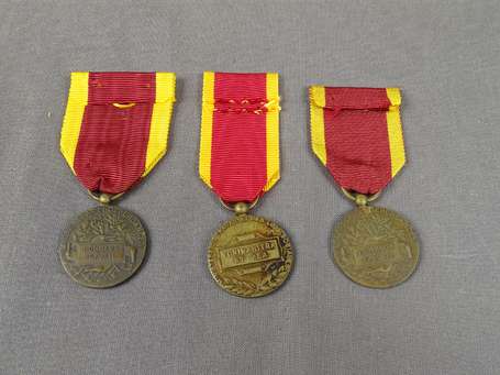 Madagascar - 3 médailles d'honneur du travail , 