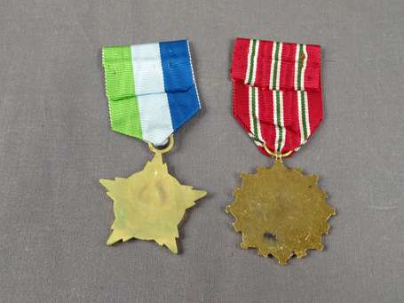 Syrie - 2 médailles 1963
