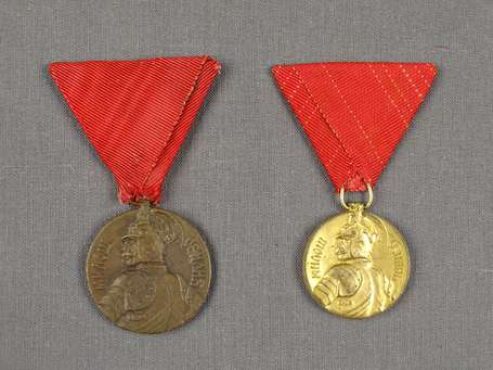 Serbie - 2 médailles pour la bravoure