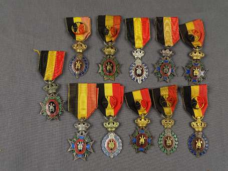 Belgique - 11 médailles de mutualités divers 