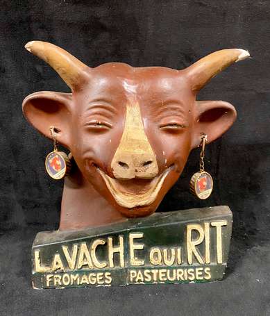 La Vache qui Rit : Plâtre publicitaire. 