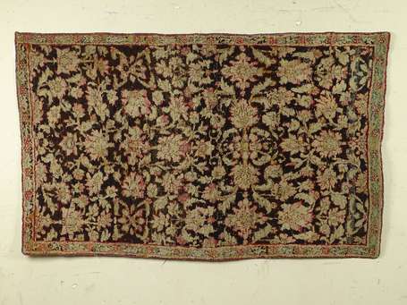 FRAGMENT de tapis Agra (chaîne, trame et velours 