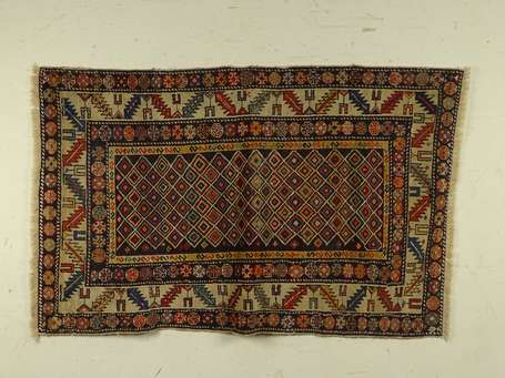 TAPIS Chirvan (chaîne, trame et velours en laine),