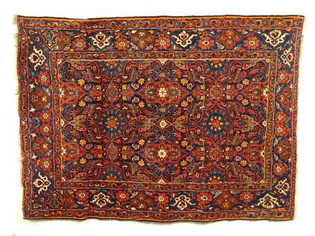 TAPIS Afschar (chaîne, trame et velours en laine),