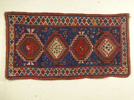 TAPIS Kazak (chaîne, trame et velours en laine), 