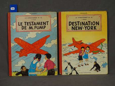 Hergé : Jo, Zette et Jocko 1 et 2 ; Le Testament 