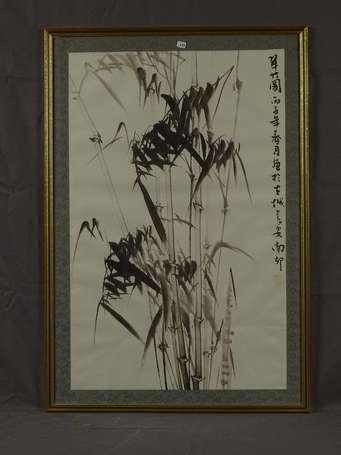 CHINE Xxe S - Bambou, lavis. 67 x 43 cm