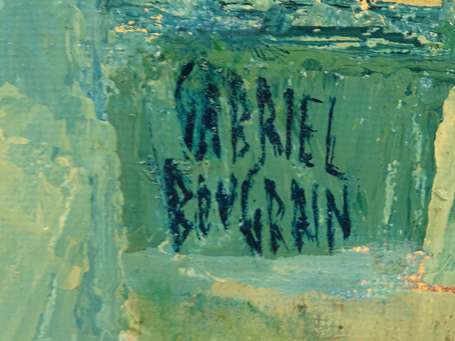 BOUGRAIN Gabriel (Xxe) - Nature morte, huile sur 