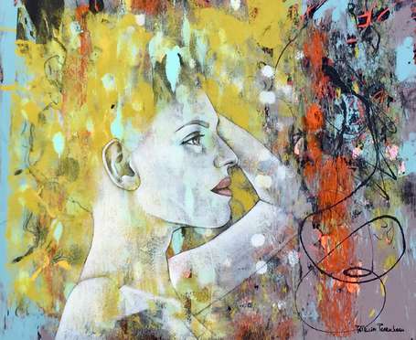 PATRICIA PERROCHEAU. Louise. acrylique sur toile. 