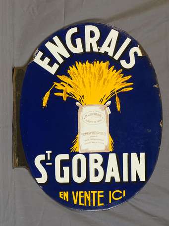 ENGRAIS ST.GOBAIN : Plaque émaillée double-face à 