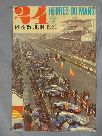 24 H du Mans - Affiche du 15&16 juin 1969 - 