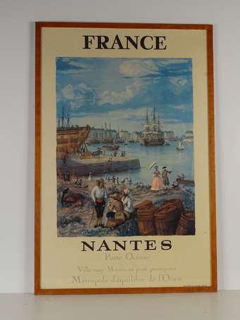 ALAUX Gustave Xxé d'après Nantes Porte Océane, 