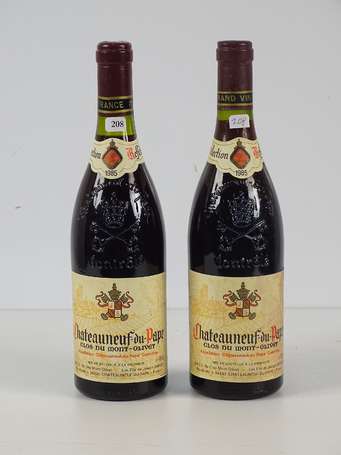 2 bts Châteauneuf-di-Pape, Clos du mont-Olivet, 