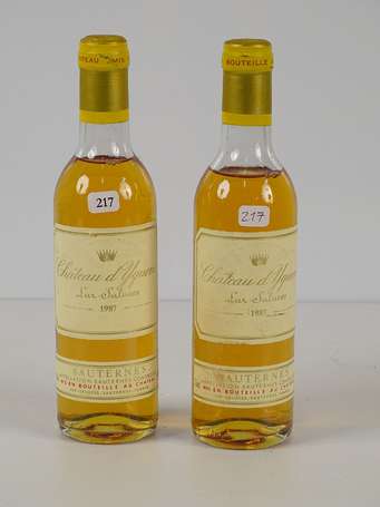 2 1/2 Bt Château Yquem, Sauterne, 1987 (Niv 7,5 et