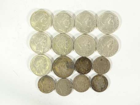 Lot de 10 pièces de 20 francs Turin + 6 de 10 