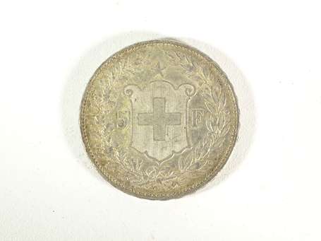Suisse - Helvetia Pièce de 5 francs en argent 1907