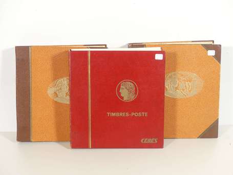 3 albums Thiaude de timbres France + Monde anciens