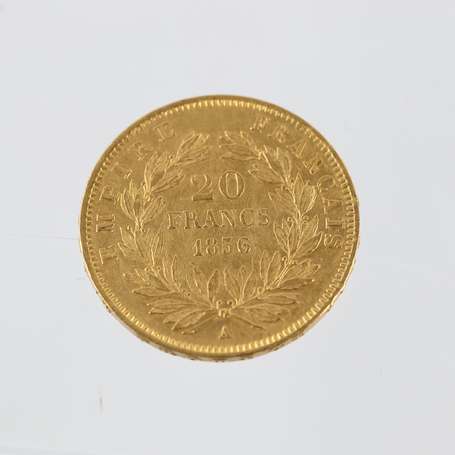 1 pièce de 20F or Napoléon III 1856 A. TTB.