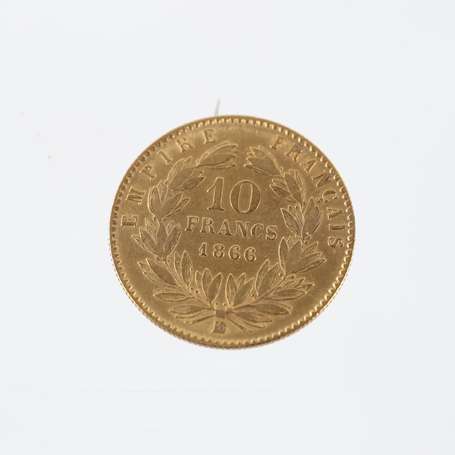 1 pièce de 10F or Napoléon III Tête laurée 1866 BB