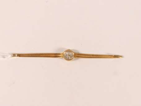 Montre bracelet de dame en or jaune 18K (750°/00),