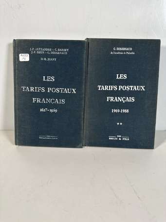 Les Tarifs postaux français - 2 Tomes 1627/1969 et