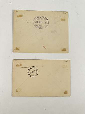 Lot de 2 courriers aériens 1928. Premier vol 